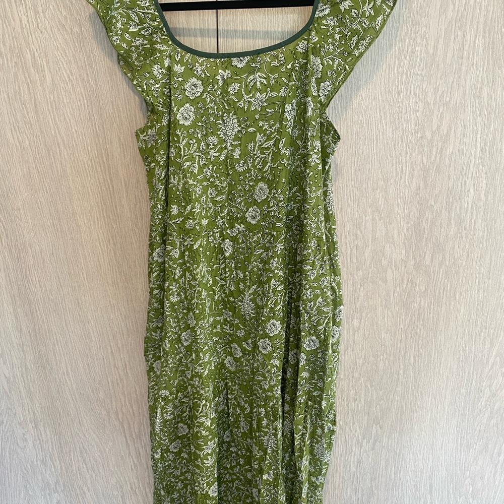 Tuckernuck Olive Green Floral Maxi Dress - Picture 2 of 5